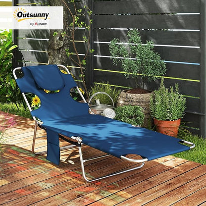 Outsunny Chaise Lounge Chair Outdoor - Image 2