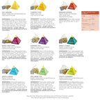 Creano Organic Herbal Tea Gift Set "Organic Herbal Tea" – 12 Pyramid Tea Bags in 9 Different Varieties – 22.5 g*