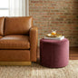 Studio Living® 19” Wentworth Ottoman Round Soft Velvet Bench, Stationary by StudioLiving