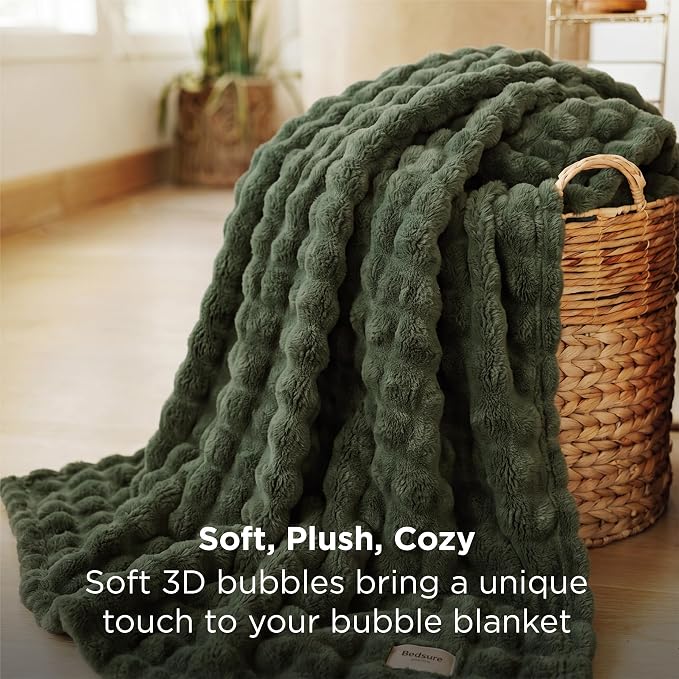 Bedsure Green Twin XL Blankets for Bed - Image 3