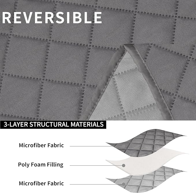 Easy-Going Oversized Loveseat Recliner Cover, Reversible Couch Cover - Image 5