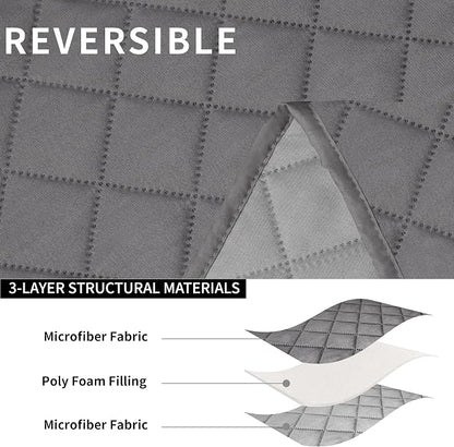 Easy-Going Oversized Loveseat Recliner Cover, Reversible Couch Cover - Image 5