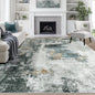9x12 Area Rugs for Living Room Washable Bedroom Dining Room Black Gold | Modern by Aelenmu