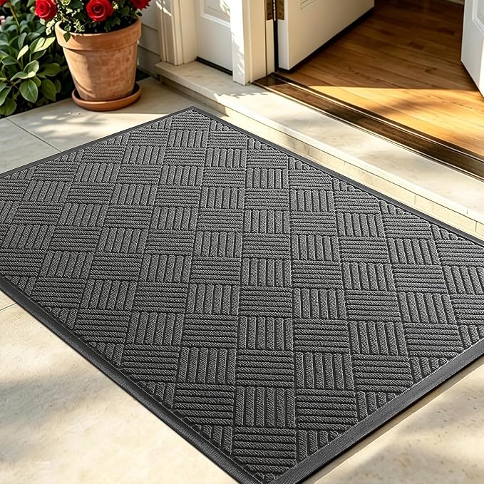 Front Door Mat, Heavy Duty Waterproof Doormat 73"x46", Stain Fade Resistant by WELDUN%E2%80%94IdealChoiceforHome