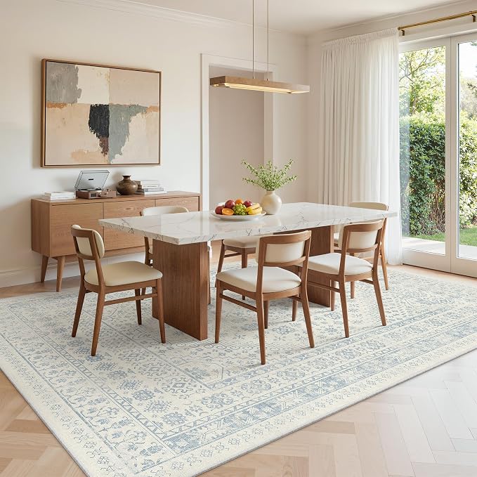 5x7 Area Rugs for Living Room, Large Washable Rug, Dining Room, Low Pile - Image 8