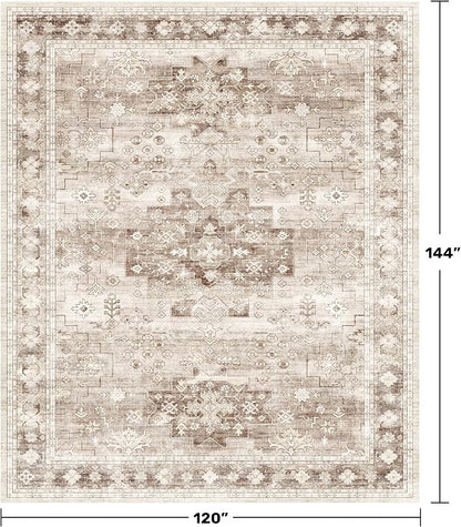 Boho Beige Rug for Living Room - Image 2