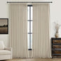 Extra Wide 70 Inch Warm Beige Light Filtering Curtains 92 Inches Long by PleatedDrapes