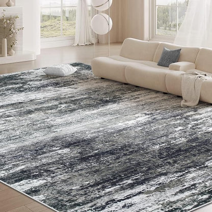 Washable Rug 8x10 Area Rugs for Living Room: Large Neutral Soft Rug Abstract - Image 8