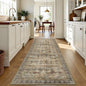 2x6 Hallway Runner Rug, Washable Vintage Retro Long Runner Rugs by Yarooge