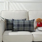 Stellhome Pack of 2 Lumbar Linen Buffalo Check Throw Pillow Covers Farmhouse by Stellhome