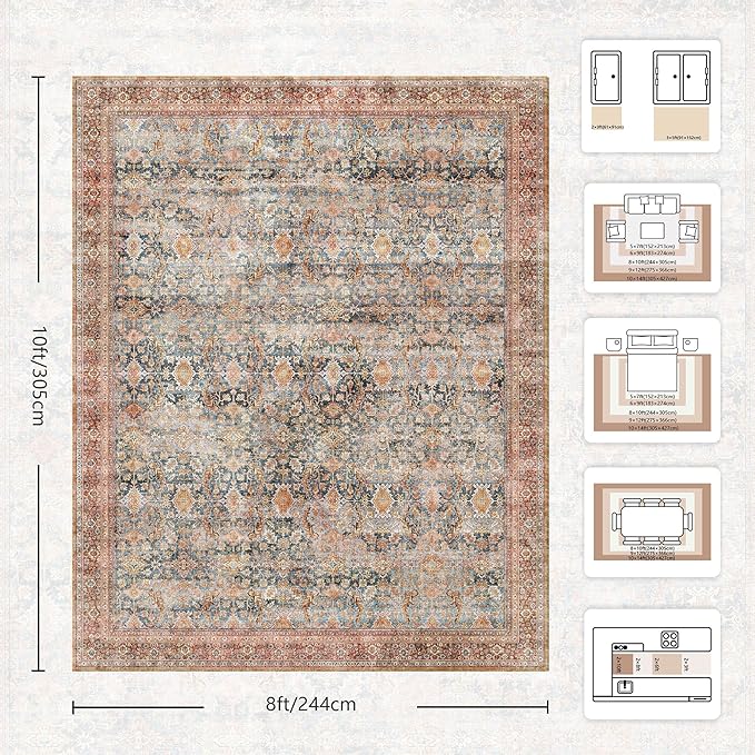 8x10 Area Rugs for Living Room - Image 2