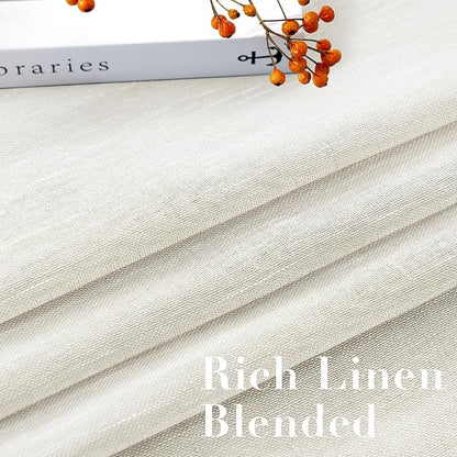 H.VERSAILTEX Natural Linen Semi Sheer Curtains - Image 4