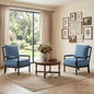 DUHOME Linen Fabric Spindle Accent Chairs Set of 2 by DuhomeElegantLifestyle