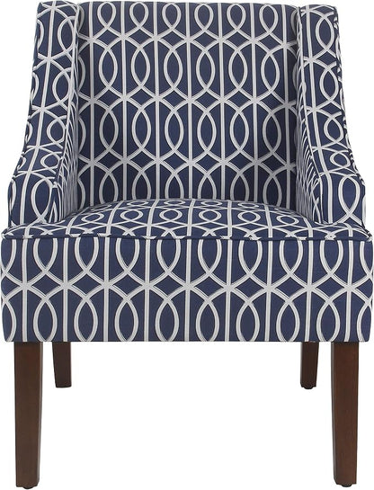 Homepop Home Decor Upholstered Classic Swoop Arm Accent Chair Accent Chairs - Image 5
