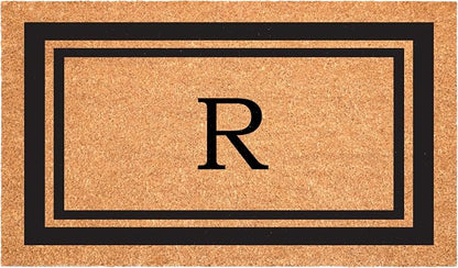 Calloway Mills 152962436R Black Border 24" x 36" Monogram Doormat by Callowaymills