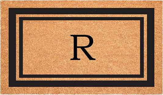 Calloway Mills 152961830R Black Border 18" x 30" Monogram Doormat by Callowaymills