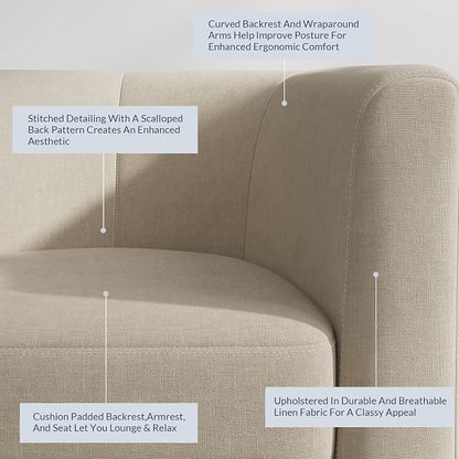 BELLEZE Accent Barrel Chair - Image 5