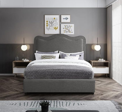 Meridian Furniture FelixGrey-Q Felix Collection Modern | Contemporary Linen - Image 5
