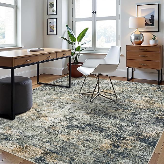 8x10 Area Rugs for Living Room Washable Bedroom Dining Room Multi Color | - Image 9