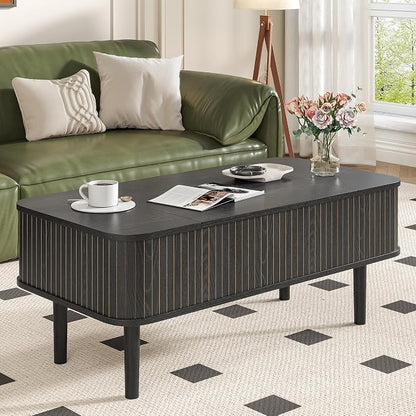 Fluted Lift Top Coffee Table - Image 8