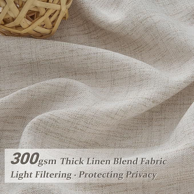 Pleated Extra Long Light Filtering 132 Inch High Curtains - Image 3