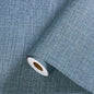 Blue Peel and Stick Wallpaper 393.7inch Textured Linen Contact Paper by Akywall