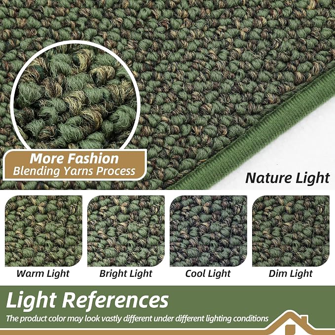 BEQHAUSE Dirt Trapper Door Mat 24" x 36", Non-Slip Washable Doormats, Low - Image 5