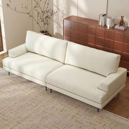 Modern Upholstered Sofa Couch, 86.61” Wide Mid-Century Fabric Sofa - Image 4