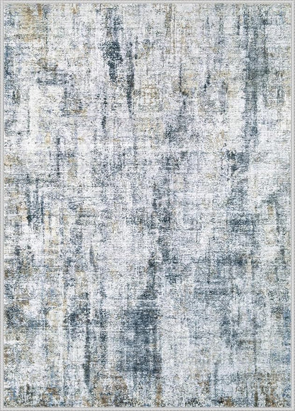 9x12 Area Rugs Washable Rug: Abstract Neutral Rugs Modern Non Slip Area Rug - Image 9