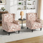 Pia Ricco Set of 2 Floral Accent Chairs, High Back Upholstered Armchairs by PiaRicco