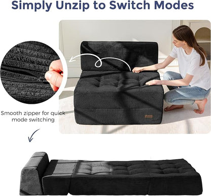 MAXYOYO 8" Folding Sofa Bed, Fold Out Chair Bed Sleeper Chair, Convertible - Image 7