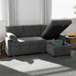 Sofa Bed, Apartment and Hotel, Dark Gray | Chenille Fabric by Winlice