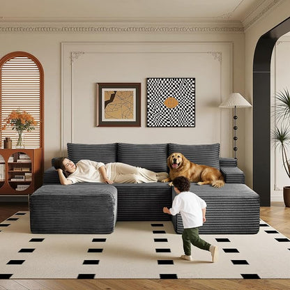 96" Sectional Couches for Living Room Cloud Couch Sofa - Image 7