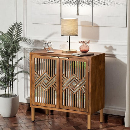 COZAYH 2 Door Accent Cabinet, Wood Sideboard Storage Furniture - Image 5