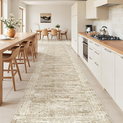 2'6 x 16' Runner Rug Non Slip, Washable Kitchen Rugs, Living Room, Extra Long - Image 4