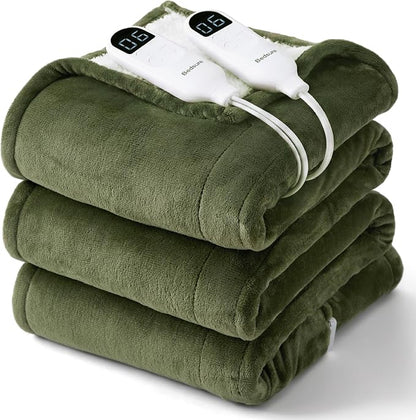 Bedsure Heated Blanket King Size, Dual Control Electric Blanket, 6 Heat/6 Timer by BEDSURE