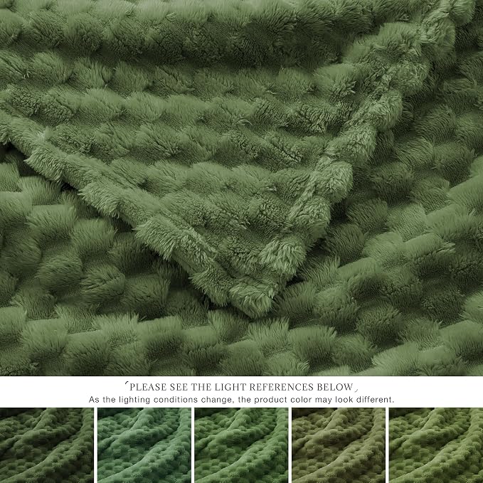 EXQ Home Gentle Soft Fleece Throw Blanket – Cozy Lightweight 3D Imitation - Image 7