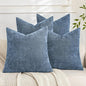 Set of 4 Soft Textured Decorative Throw Pillow Covers 18x18 Inch Cozy Farmhouse by Cozoomy