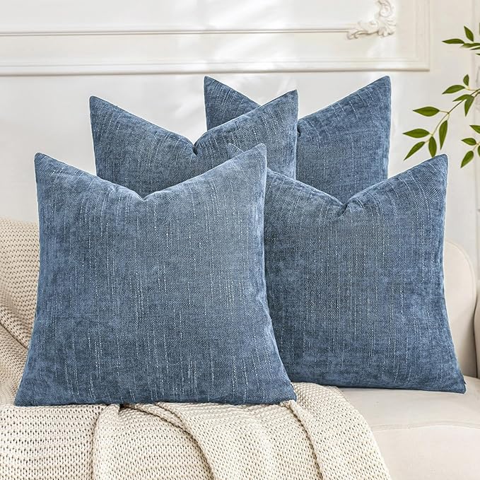 Set of 4 Soft Textured Decorative Throw Pillow Covers 12X20 Inch Cozy Farmhouse - Image 7
