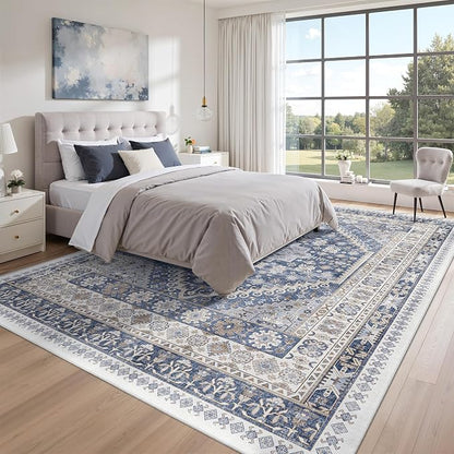 10x12 Area Rugs for Living Room, Large Washable Rug, Dining Room, Low Pile - Image 9