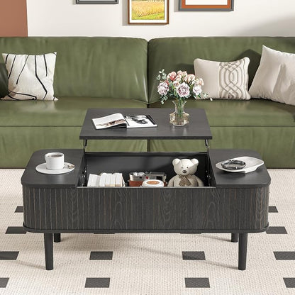 Fluted Lift Top Coffee Table - Image 7