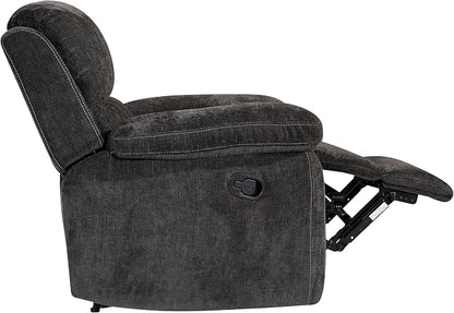 Betsy Furniture Modern Fabric Recliner Sofa Set, Loveseat w/Console, Recliner - Image 6