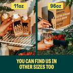Wandering Bear Straight Black Organic Cold Brew Coffee, 32 fl oz, 3 pack - Extra Strong, Smooth, Organic, Unsweetened, Shelf-Stable, Ready to Drink Iced Coffee