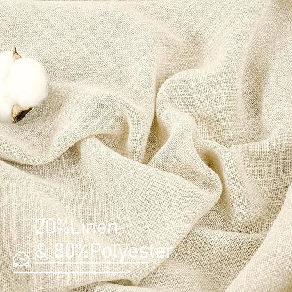 Natural Linen Curtains 108 Inch - Image 2