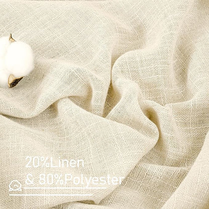 Living Room Sheer Linen Curtains 90 Inch - Image 2