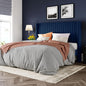 Allewie Queen Size Velvet Bed Frame/Vertical Channel Tufted Wingback by Allewie