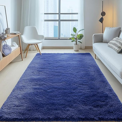 OLANLY 5x5 Area Rugs for Living Room Bedroom, Machine Washable Soft Fluffy - Image 7