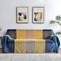 Bohemian Throw Blanket for Couch，Colorful Chenille Tassels Boho Woven Hippie by Bofree