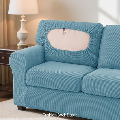 SUBRTEX 5 Pieces Stretch Sofa Slipcover Sets Couch Cover Sets Backrest Cushion - Image 7