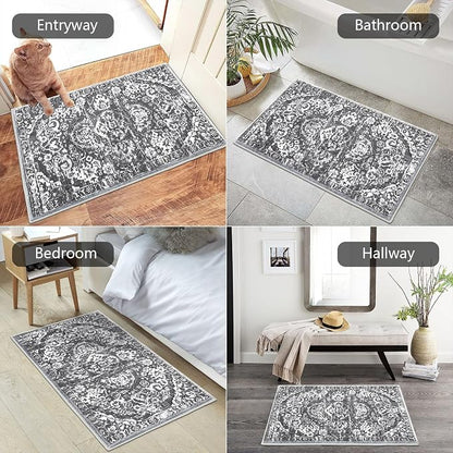 HEBE Indoor Door Mat 2'x3', Washable Welcome Mat - Image 5